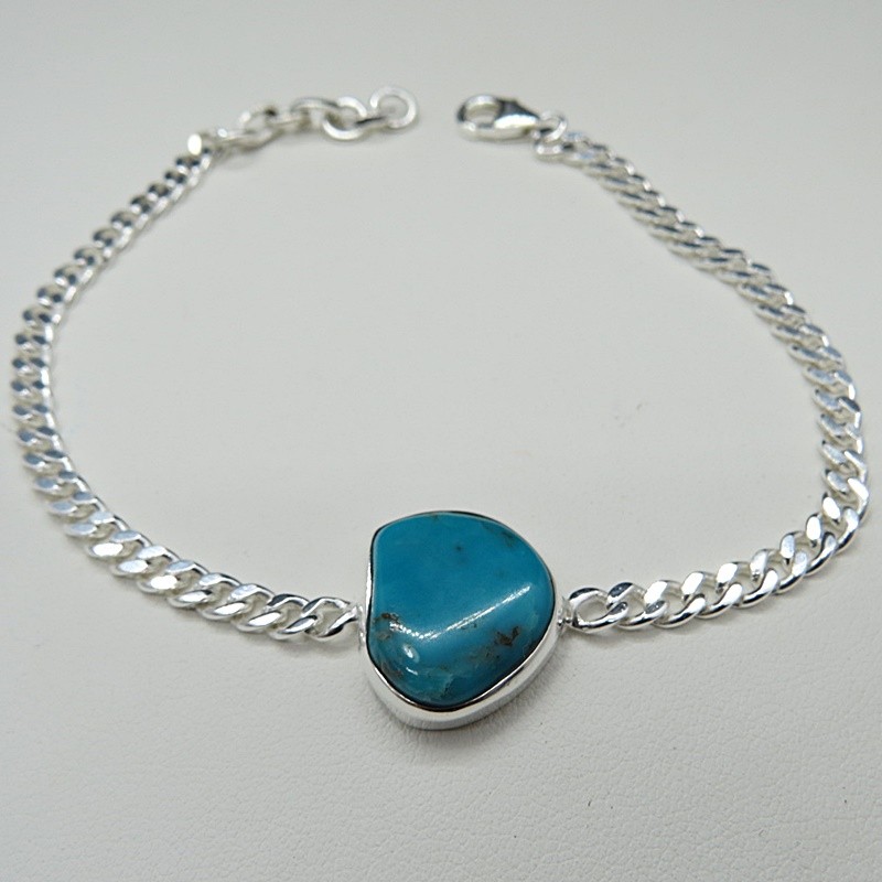 Pulsera joyería en plata turquesa