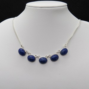 Collar joyeria en plata lapislázuli