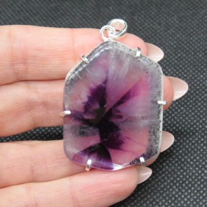 Colgante amatista y plata