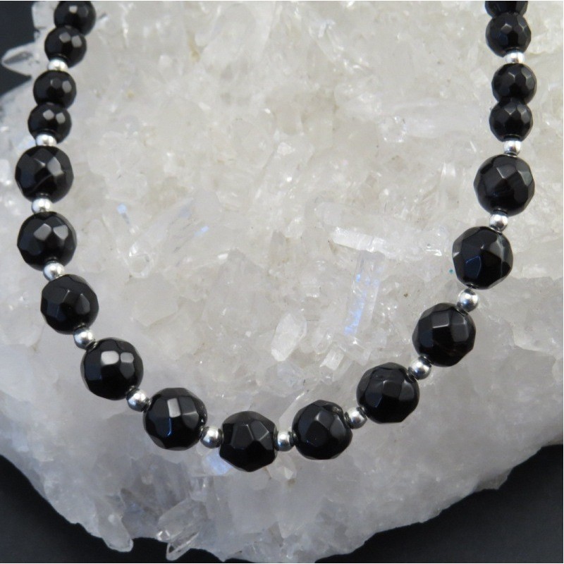 Collar ónix y plata - La Tienda de los Minerales Collar ónix y plata - La Tienda de los Minerales