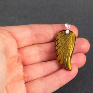 Colgante ojo de tigre y plata