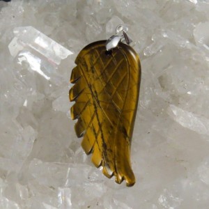 Colgante ojo de tigre y plata