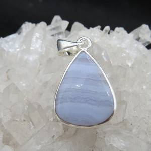 Colgante calcedonia y plata