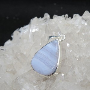 Colgante calcedonia y plata