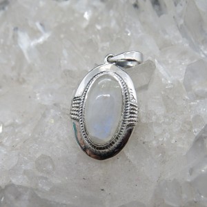 Colgante piedra luna y plata