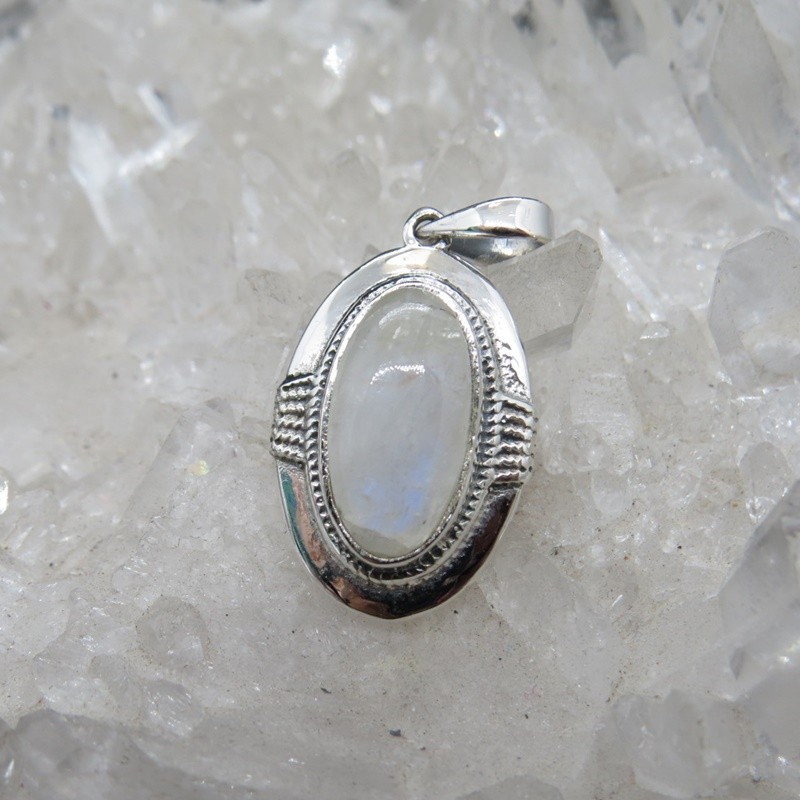 Colgante piedra luna y plata