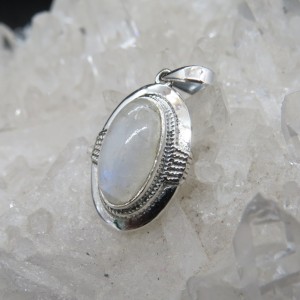 Colgante piedra luna y plata