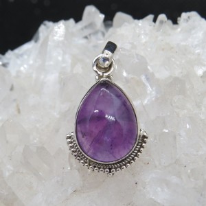 Conjunto amatista y plata
