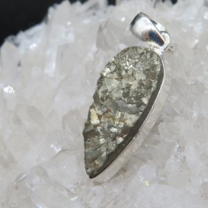 Colgante pirita y plata