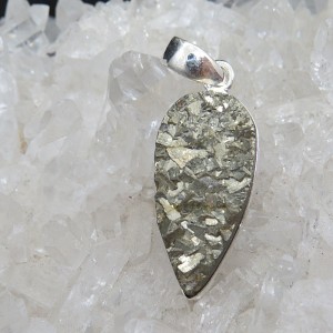 Colgante pirita y plata