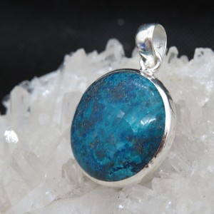 Colgante Shattuckita y plata