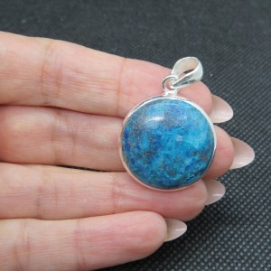 Colgante Shattuckita y plata