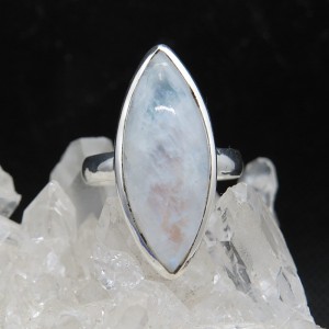 Anillo piedra luna y plata
