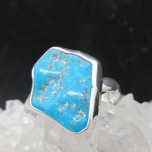 Anillo turquesa y plata