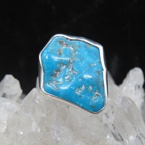 Anillo turquesa y plata
