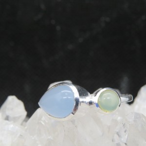 Anillo ágata y plata