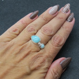 Anillo amazonita y plata