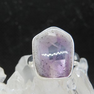 Anillo amatista y plata