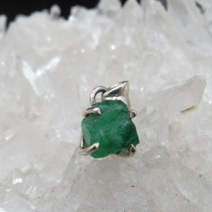 Colgante esmeralda y plata