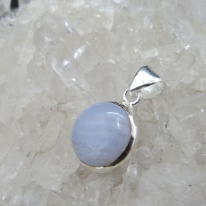 Colgante calcedonia y plata