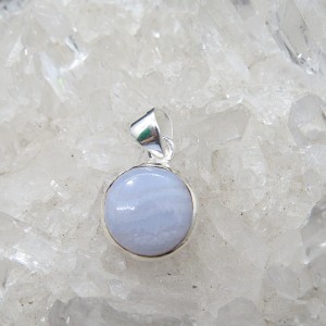 Colgante calcedonia y plata