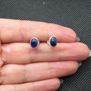 Pendientes presión cianita y plata