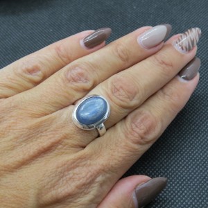 Anillo cianita y plata