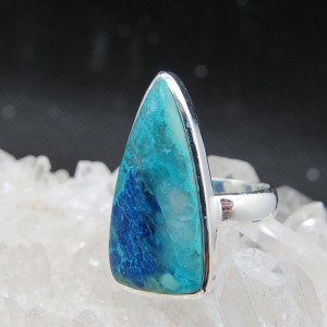 Anillo Crisocola y plata