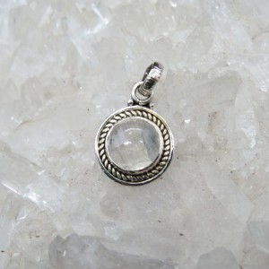 Colgante piedra luna y plata