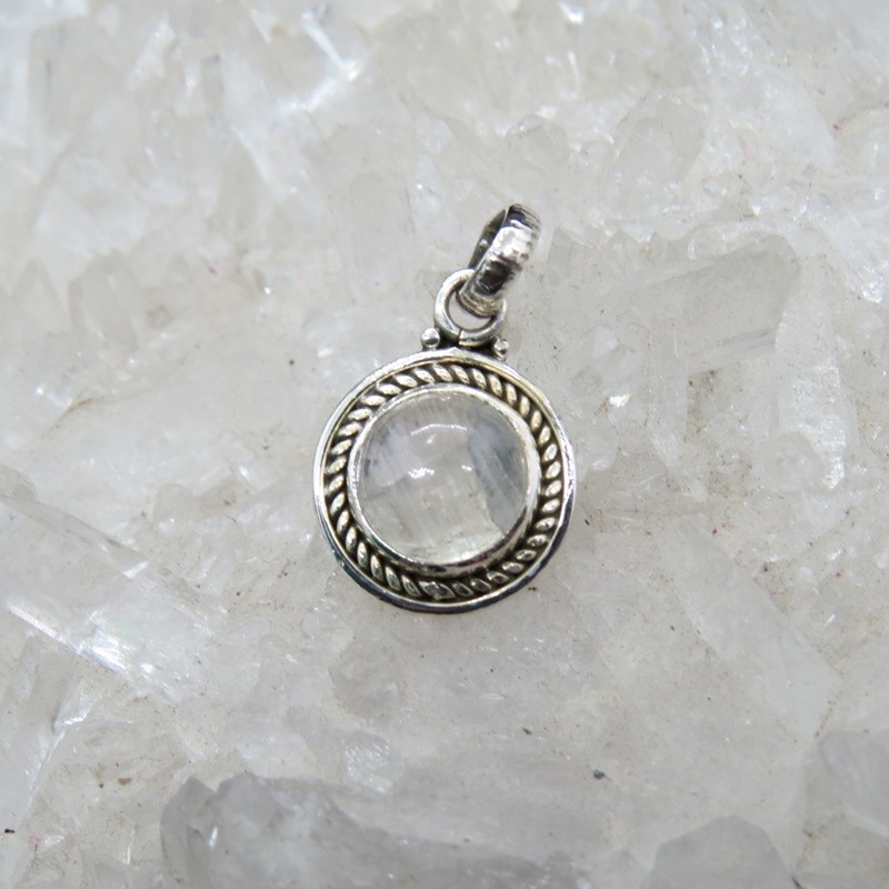 Colgante piedra luna y plata