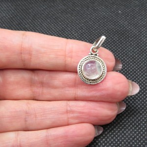 Colgante piedra luna y plata