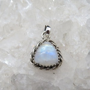 Colgante piedra luna y plata