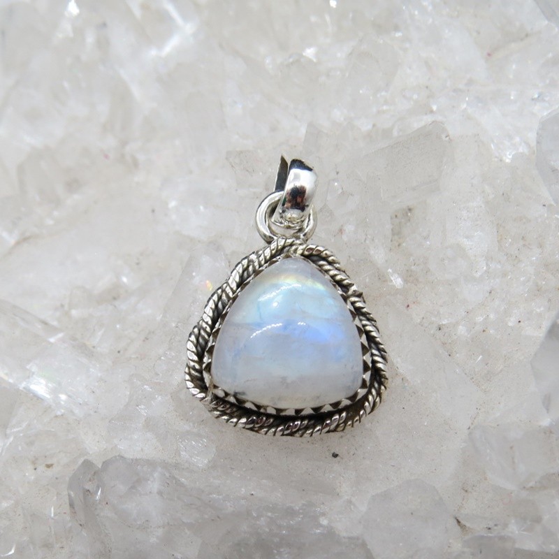Colgante piedra luna y plata