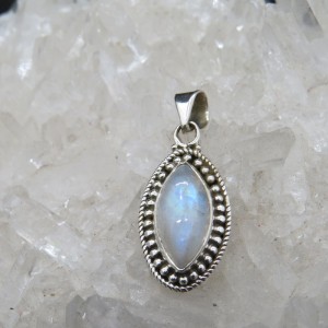 Colgante piedra luna y plata