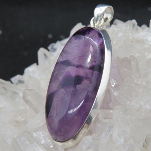 Colgante amatista y plata