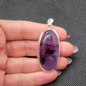 Colgante amatista y plata