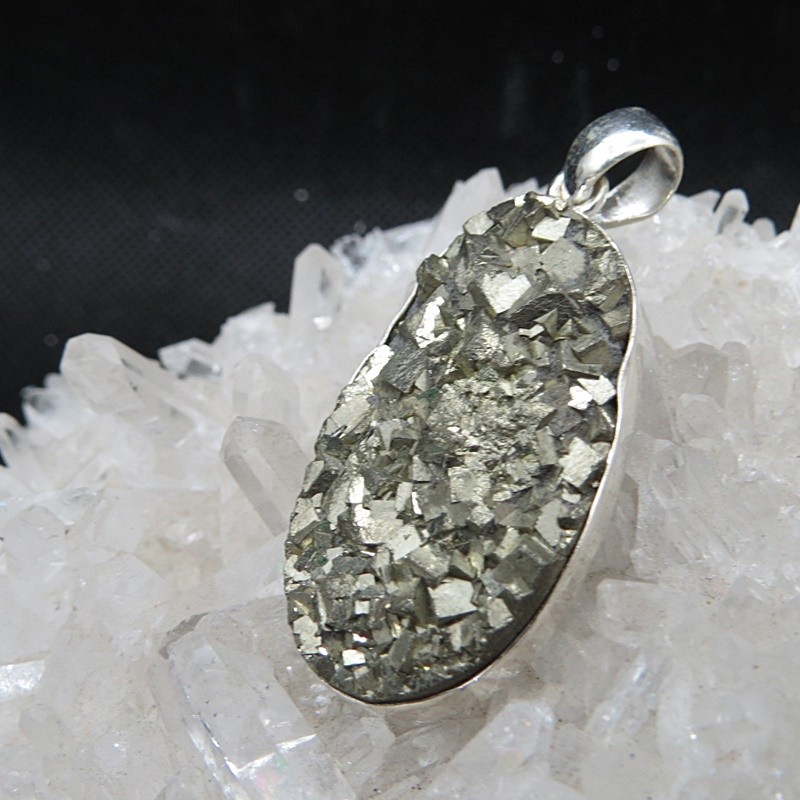 Colgante pirita y plata