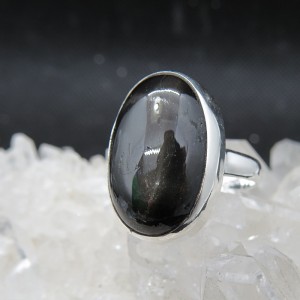 Anillo Black Star y plata 925 mm