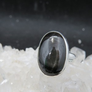 Anillo Black Star y plata 925 mm