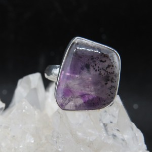 Anillo amatista y plata