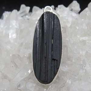 Colgante turmalina y plata
