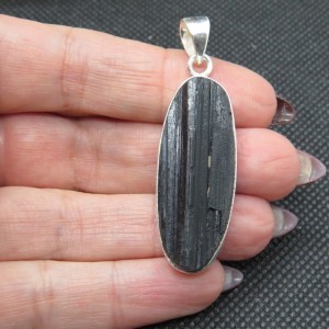 Colgante turmalina y plata