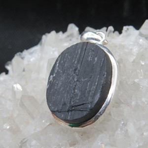Colgante turmalina y plata