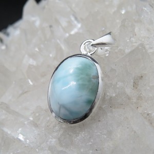 Colgante larimar y plata