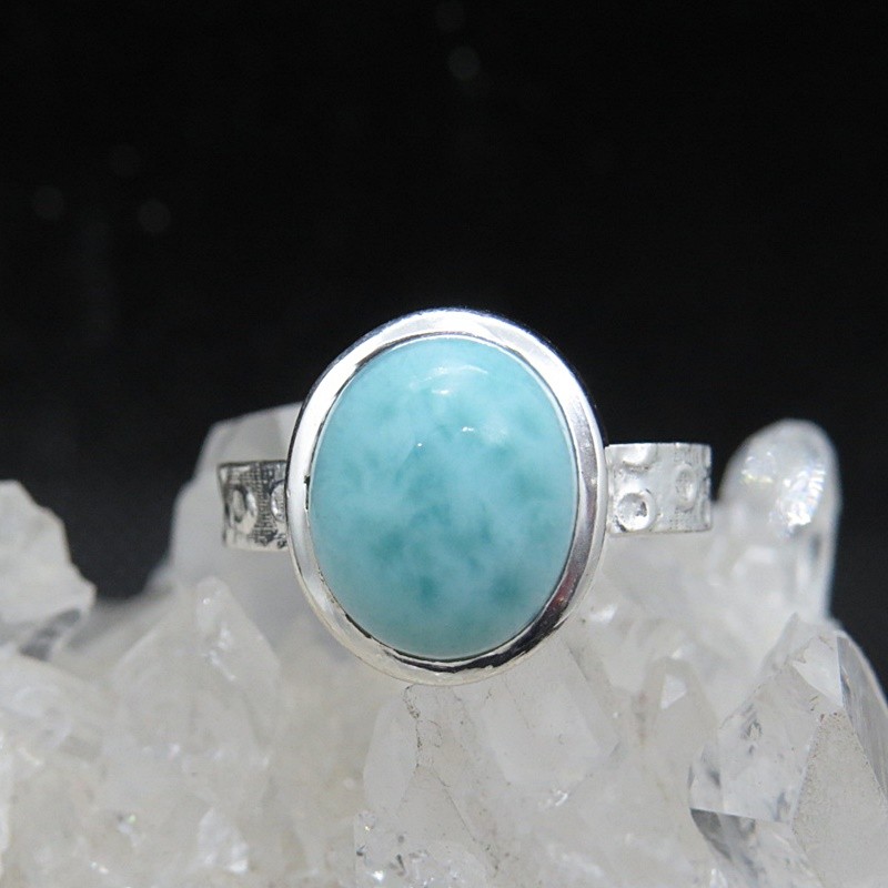 Anillo larimar y plata