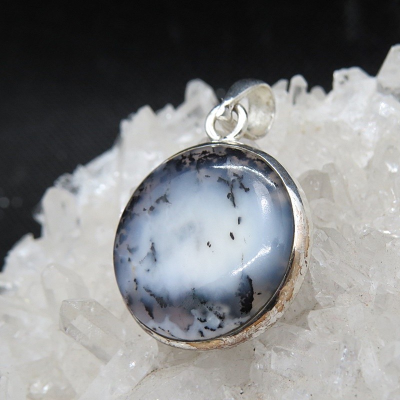 Colgante merlinita y plata