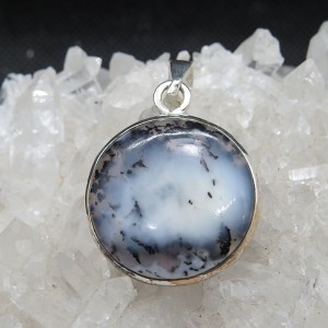 Colgante merlinita y plata