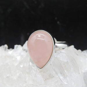 copy of Anillo cuarzo rosa y plata