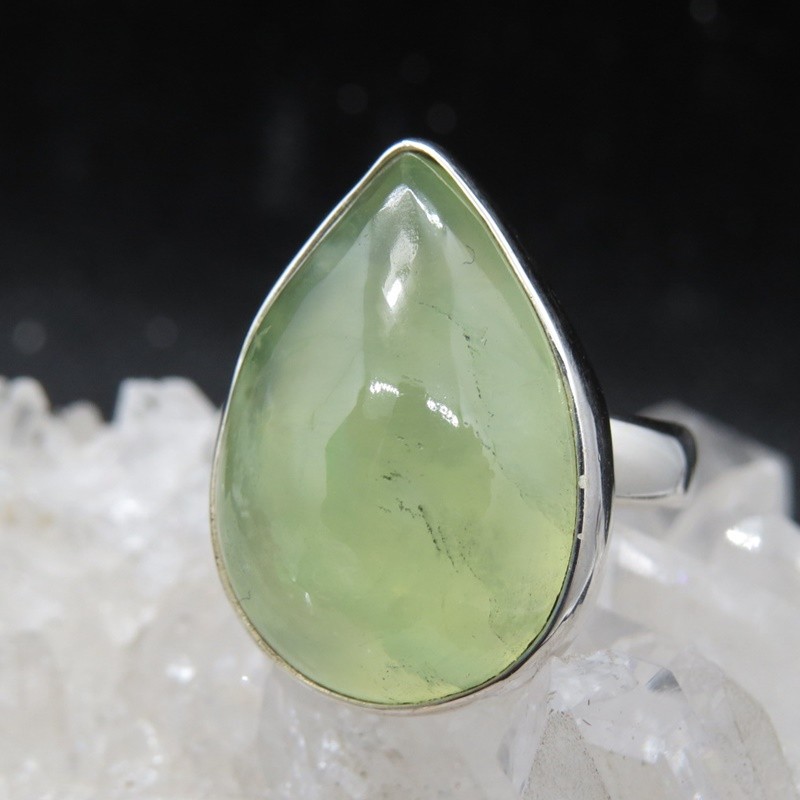 Anillo prehnita y plata