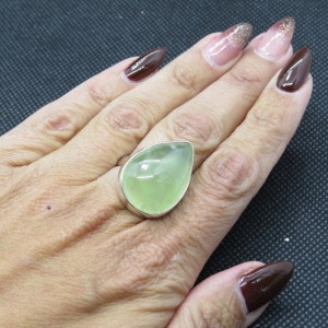 Anillo prehnita y plata